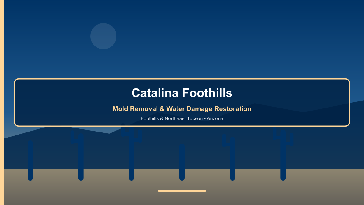Mold removal and water damage restoration in Catalina Foothills Arizona