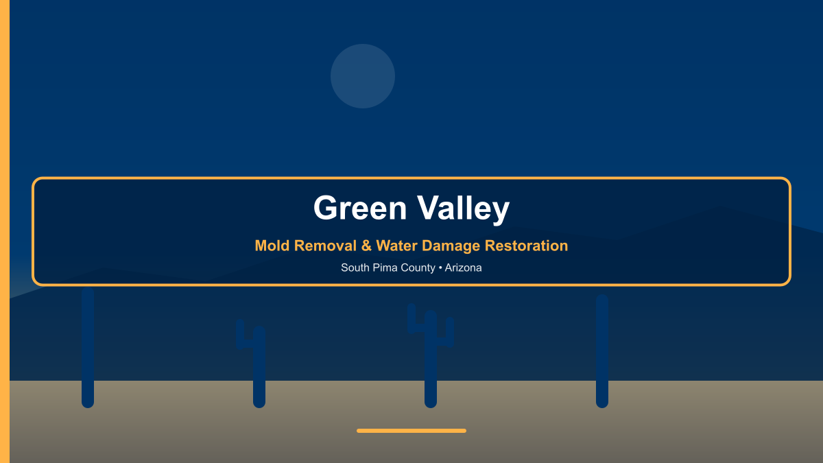 Mold removal and water damage restoration in Green Valley Arizona