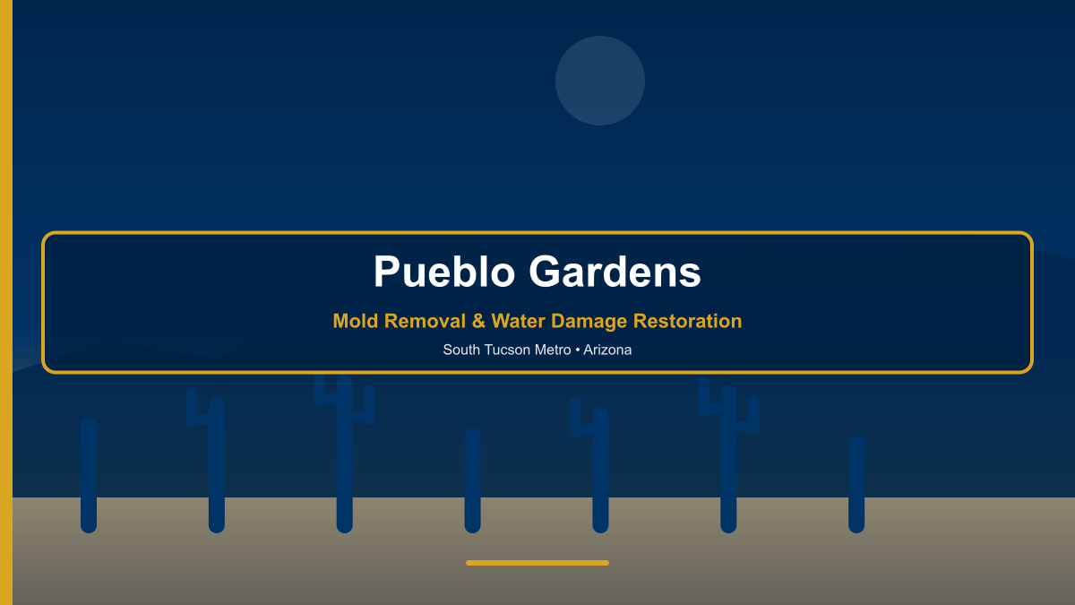 Mold removal and water damage restoration in Pueblo Gardens Arizona